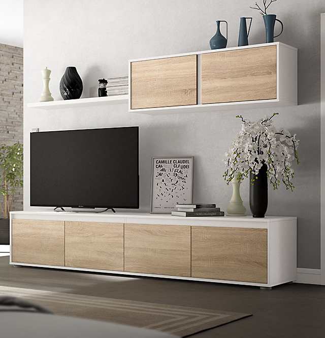 Conjunto para salón tv -Home- BaratonExpress :tienda de sofás, colchones y  muebles