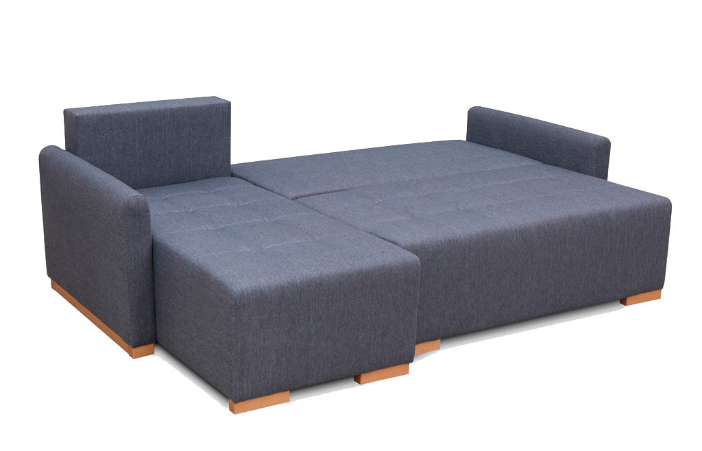 Sofá chaise longue con cama y arcón barato - X1