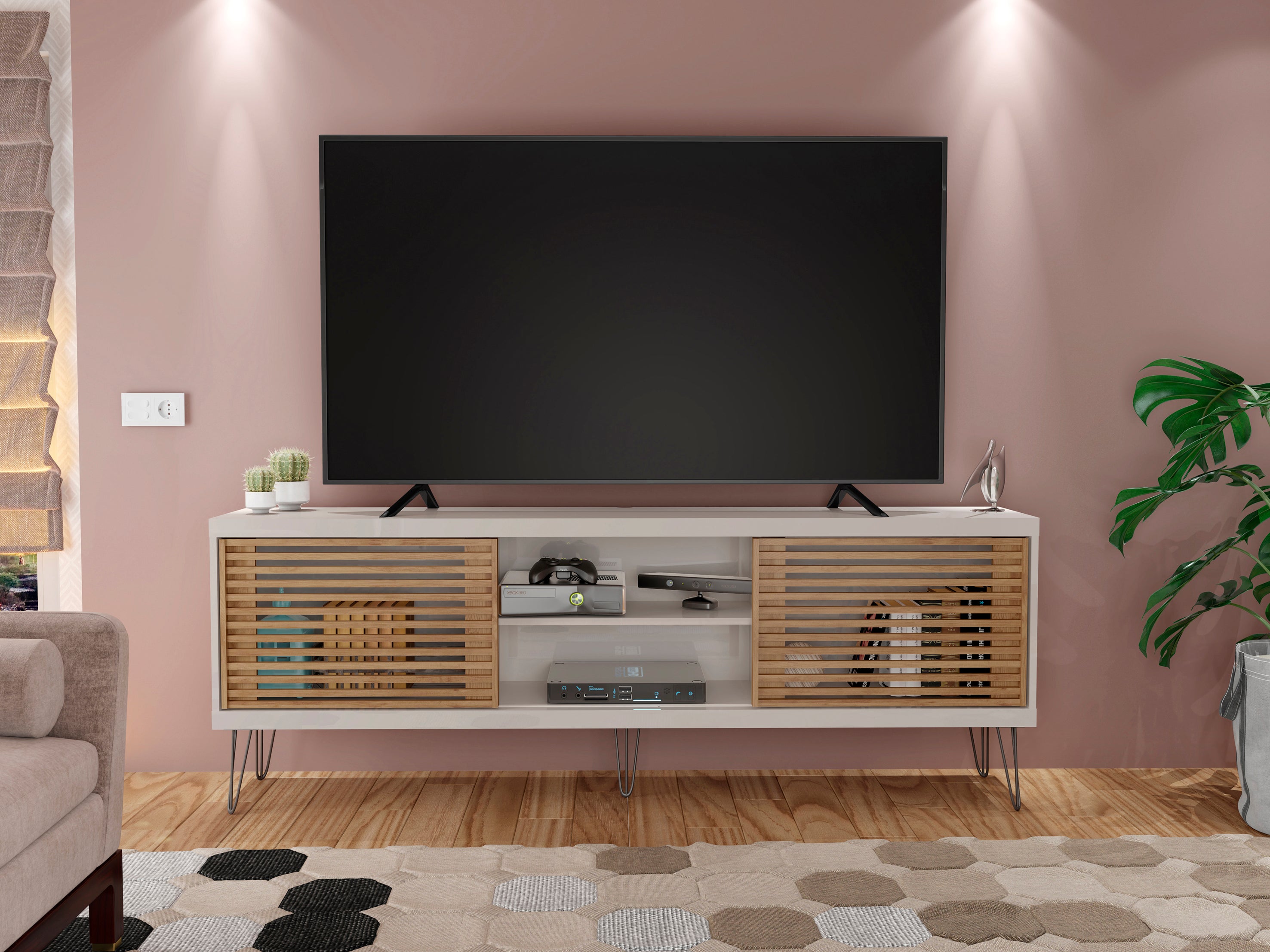 Mueble de tv con 2 puertas - New Frizz