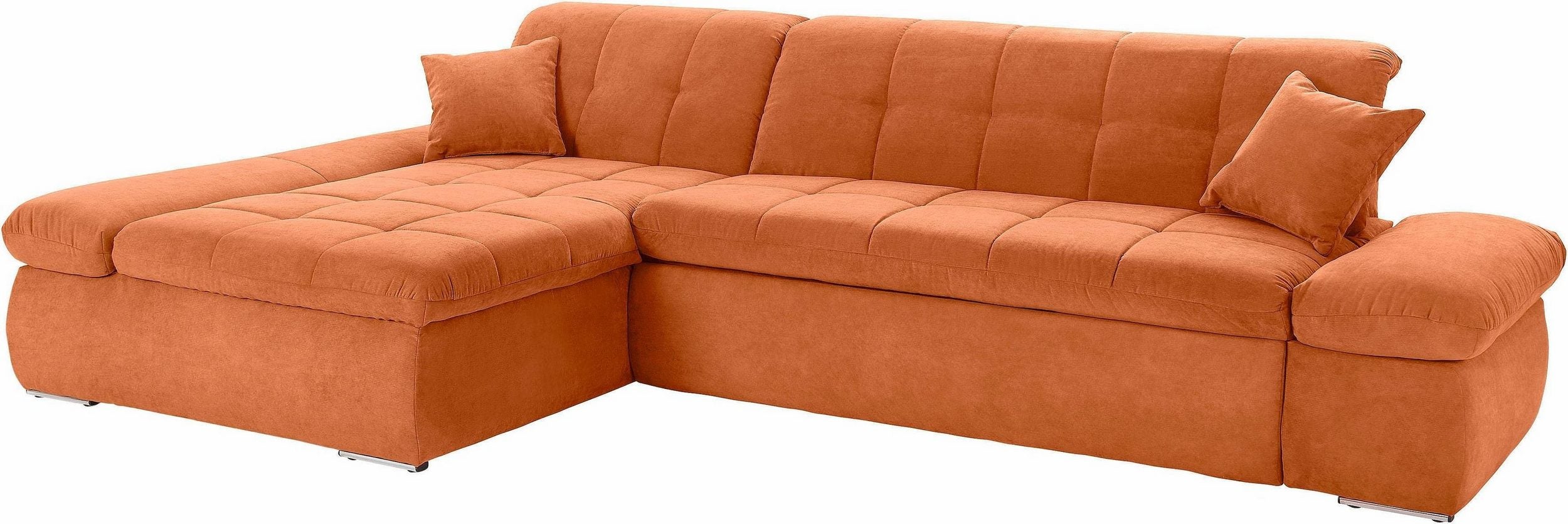 Sofá - Moric XXL, ancho/fondo/alto: 300/172/80 cm, Naranja, Artículo no. 5595890680