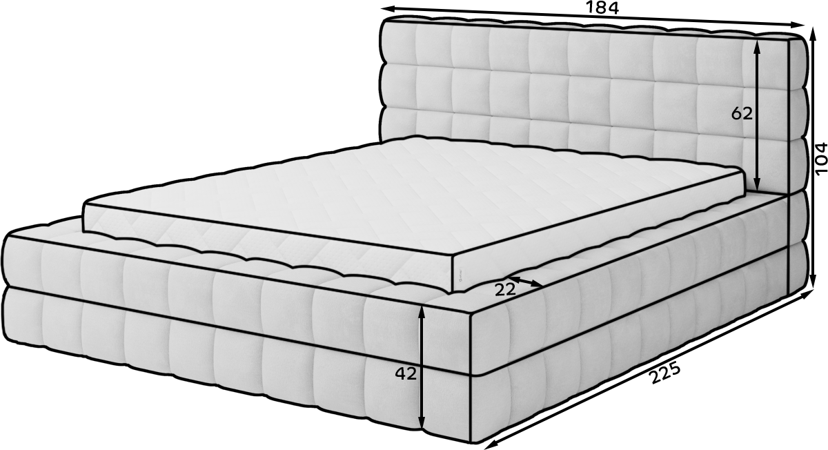 Cama 140x200 - Dizzle