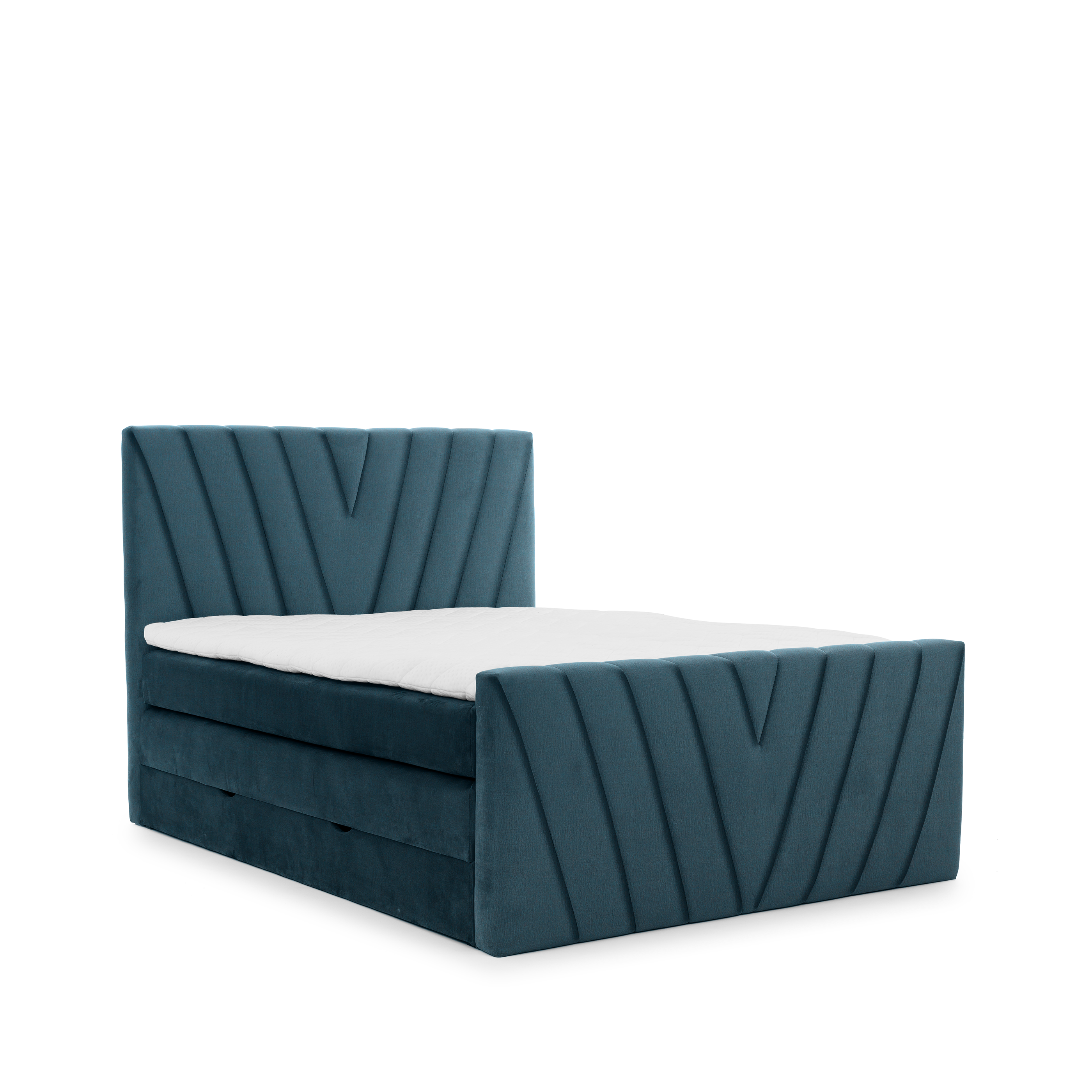 Cama+arcon 160x200 azul oscuro - Candice OFERTA