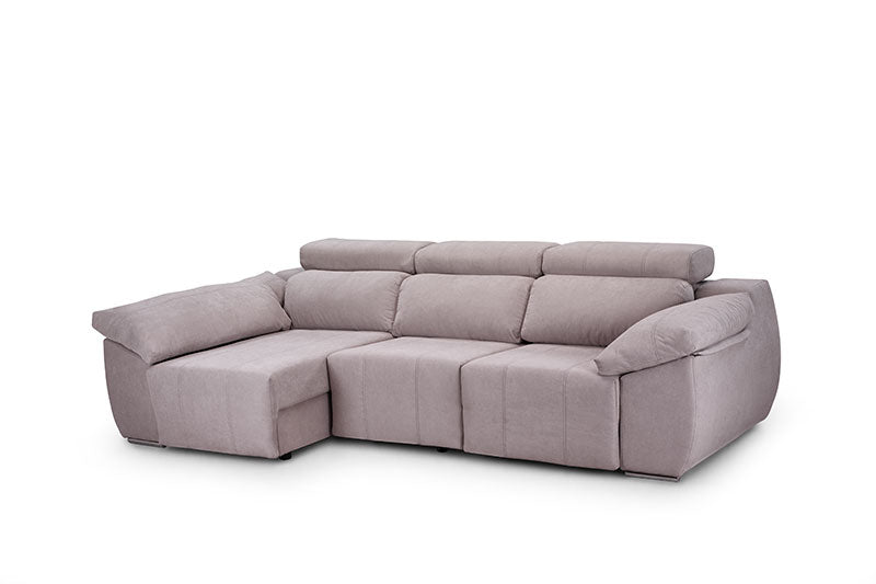 Sofá Chaise Longue con asientos deslizantes de viscoelástica - Bolonia