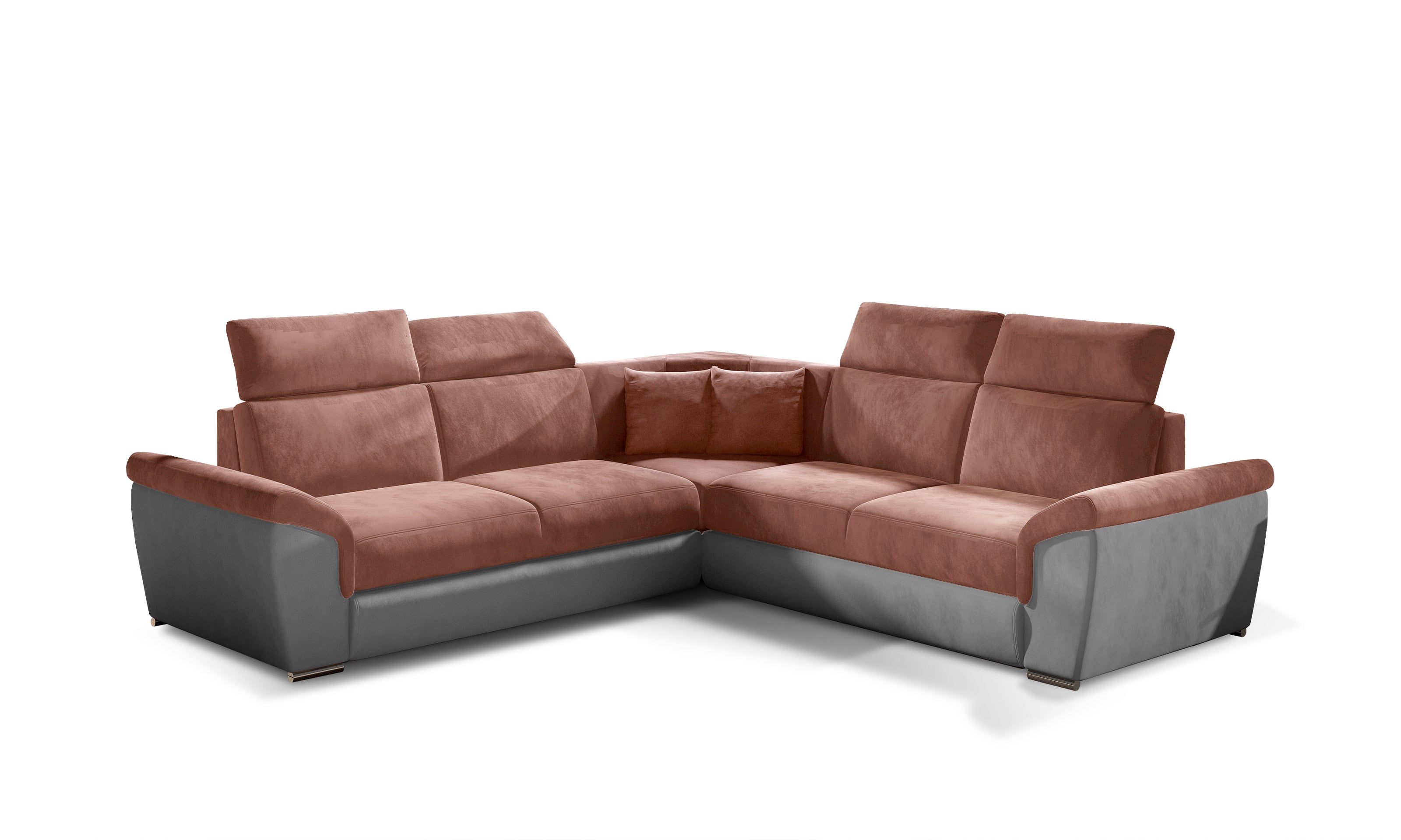 Corner sofa bed with chest-Federico