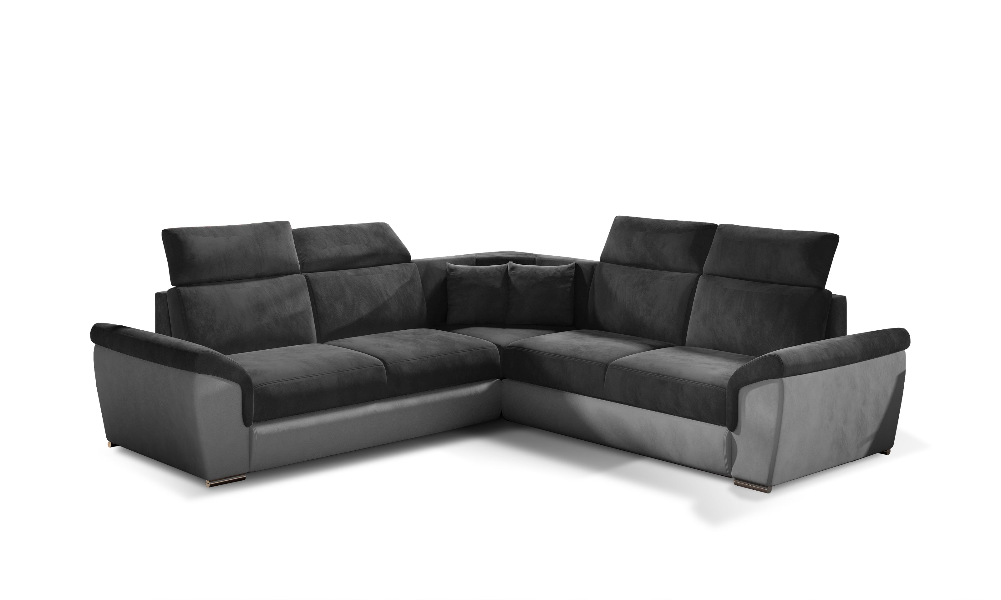 Corner sofa bed with chest-Federico