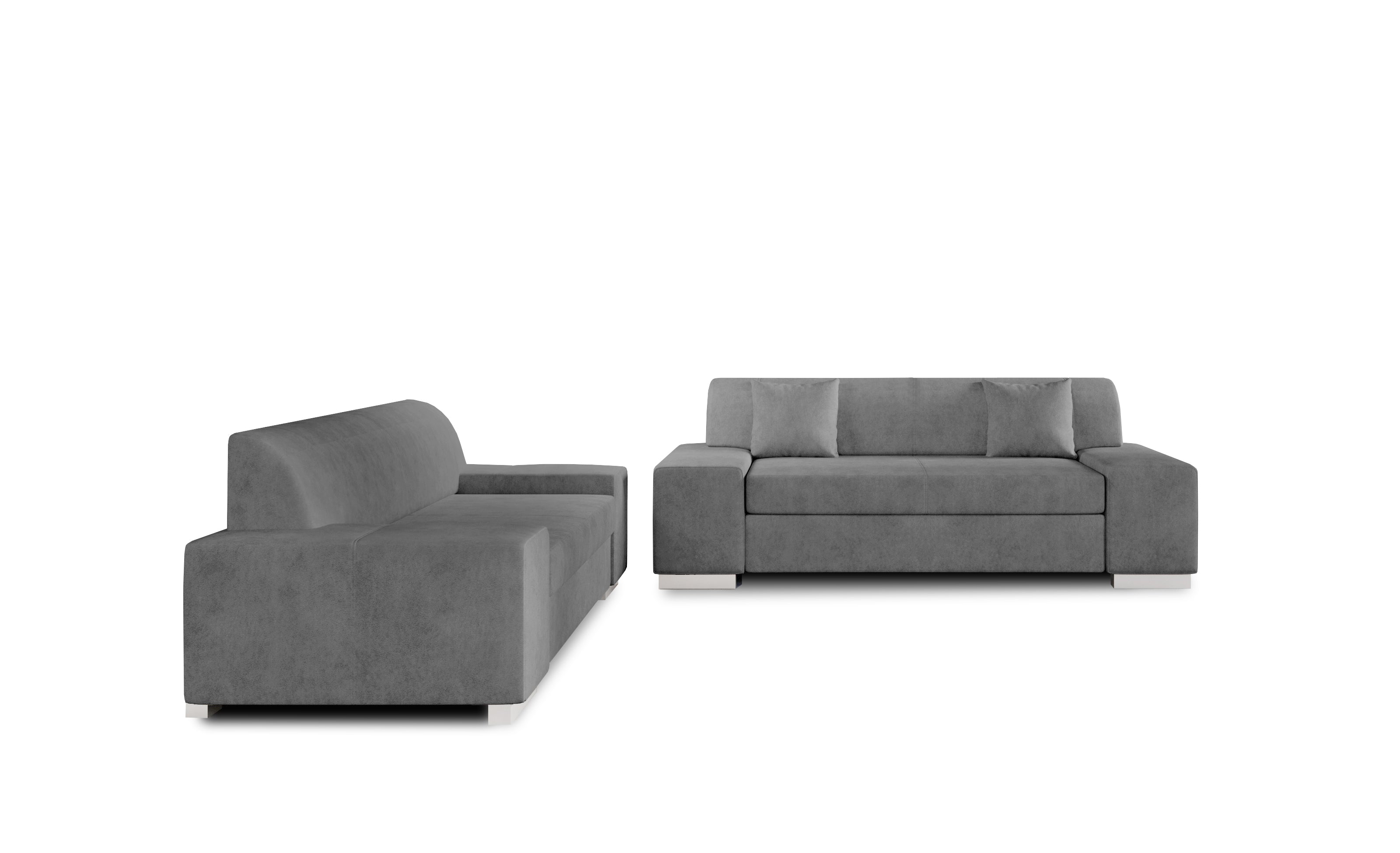 Sofa 2+3 gris oscuro - Porto 2+3 OFERTA