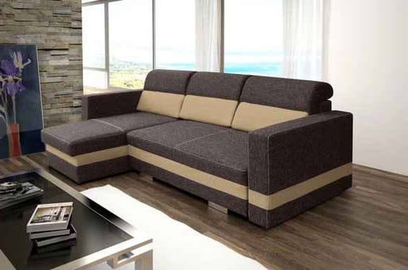 Sofá mini chaise longue con cama y arcones - R-MINI