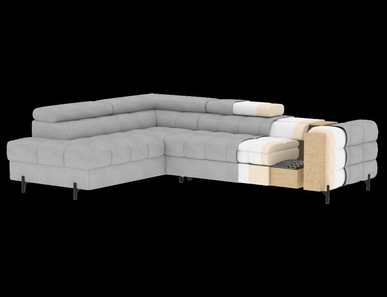 Sofa cama+arcon 276x200 - Ferucce, beige