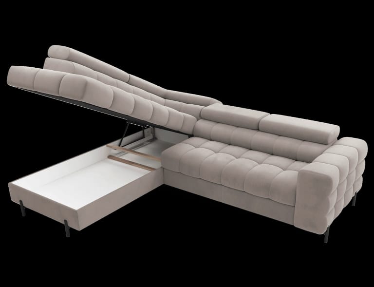 Sofa cama+arcon 276x200 - Ferucce, beige