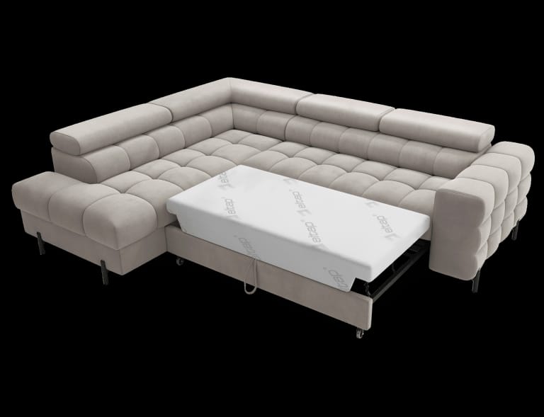 Sofa cama+arcon 276x200 - Ferucce, beige