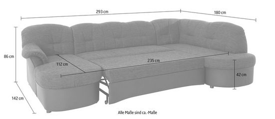 Sofa cama U - Flores N.º de artículo 1216334667