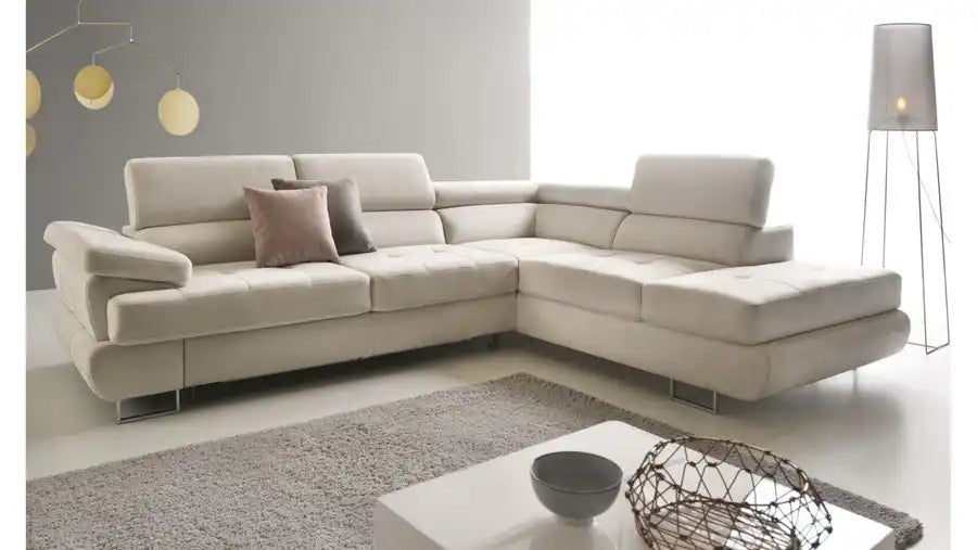 Sofa cama LUTON - derecho gris