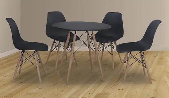 Conjunt de taula rodona i 6 cadires – Dinamarca