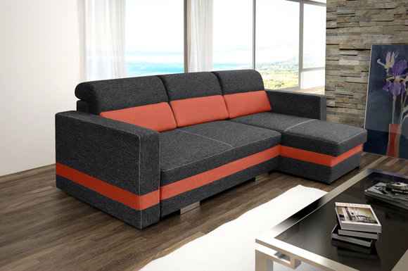Mini sofá chaise longue com cama e baús - R-MINI