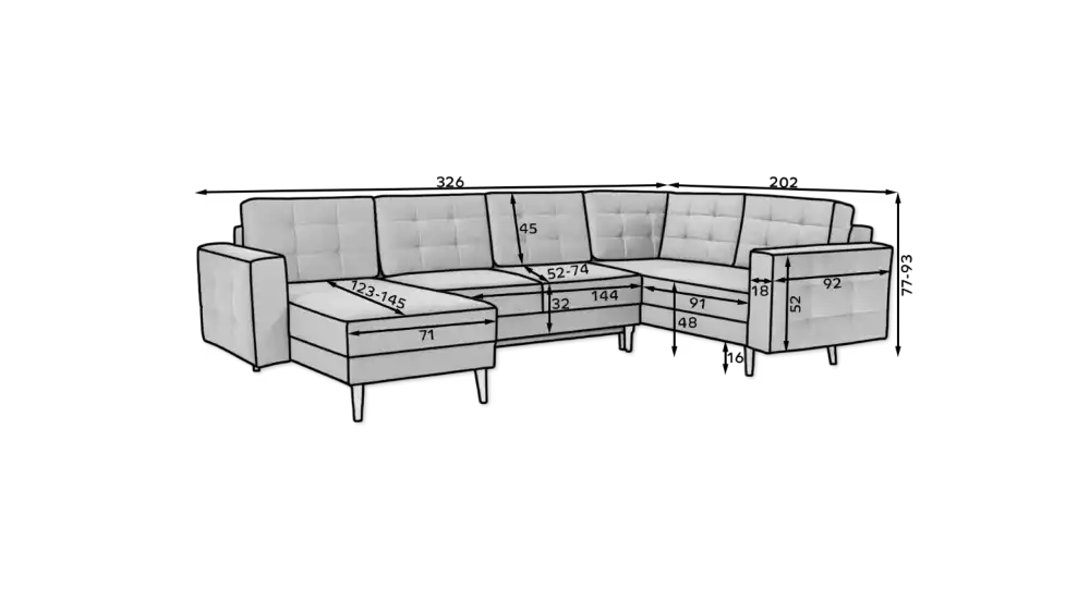 U-shaped sofas-Asgard