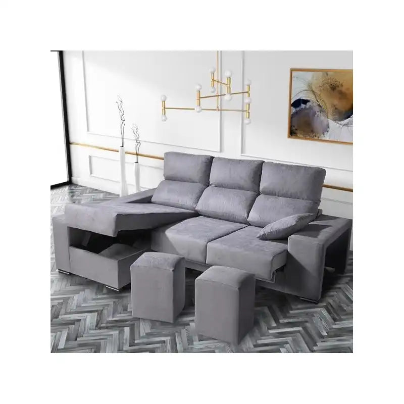 Conjunto de cabecero y 2 mesitas de noche moderno - Lara - Don Baraton:  tienda de sofás, colchones y muebles
