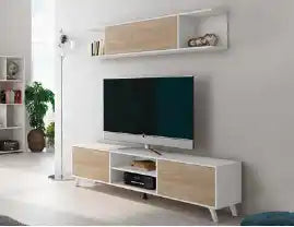 Mueble TV moderno con patas altas inclinadas, 180 см - Soto - Don