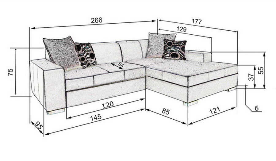 Sofá cama chaise longue - Maldivas