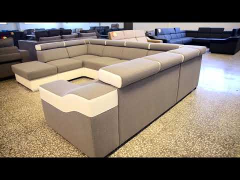 Video mostrando el sofá en forma de U