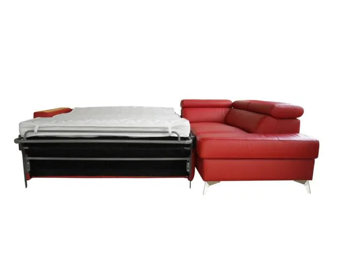 Sofa cama con arcon piel natural - MONO