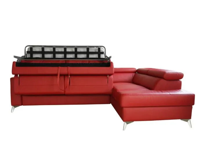 Sofa cama con arcon piel natural - MONO