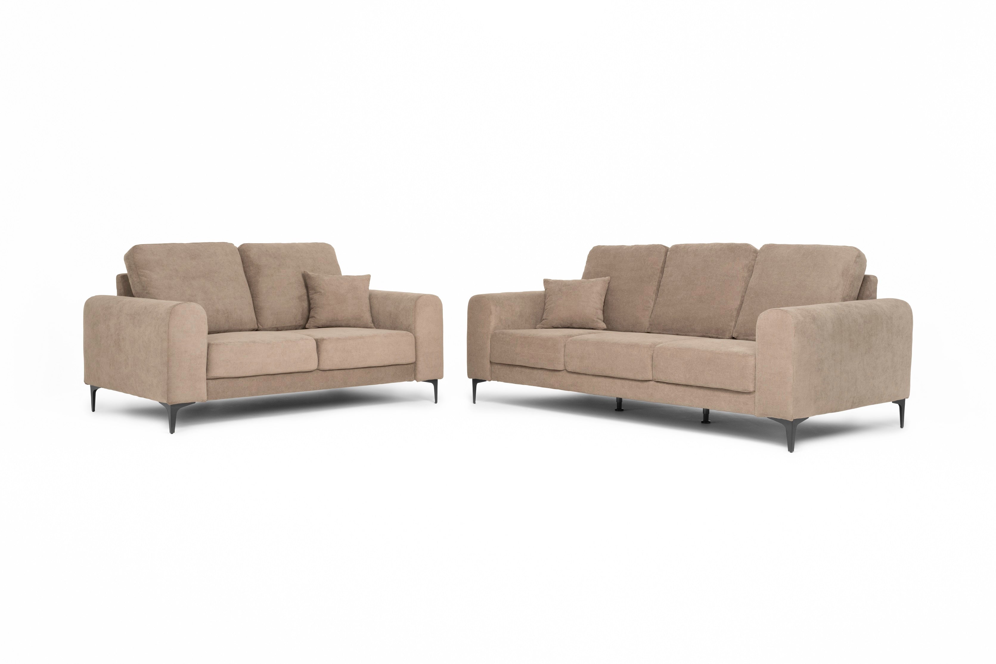 Conjunto: sofá 3 plazas y sofá 2 plazas económico - Nimes - Don Baraton:  tienda de sofás, colchones y muebles