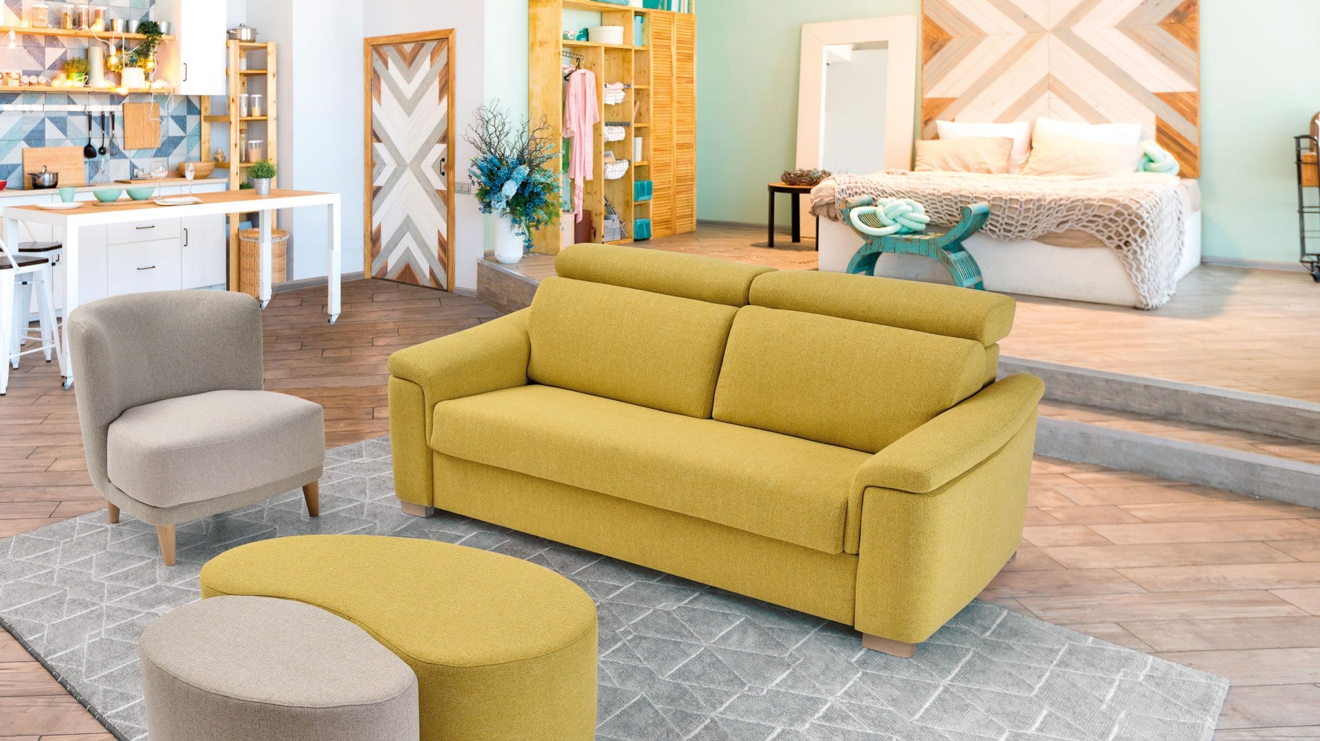 Sofá 3 plazas grande con asientos deslizantes - Cartagena - Don Baraton:  tienda de sofás, colchones y muebles