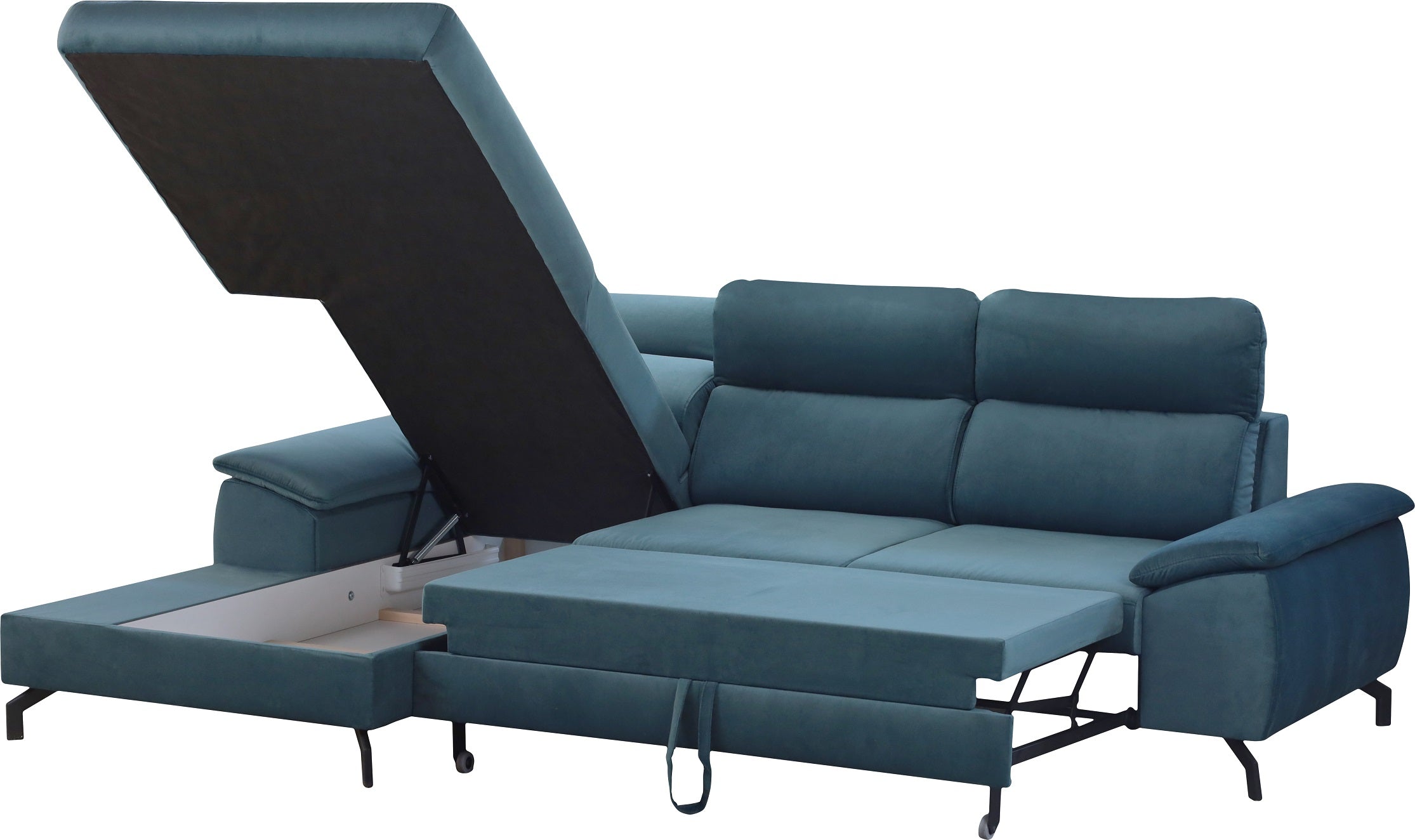 Canapé d'angle avec lit-PALOMA