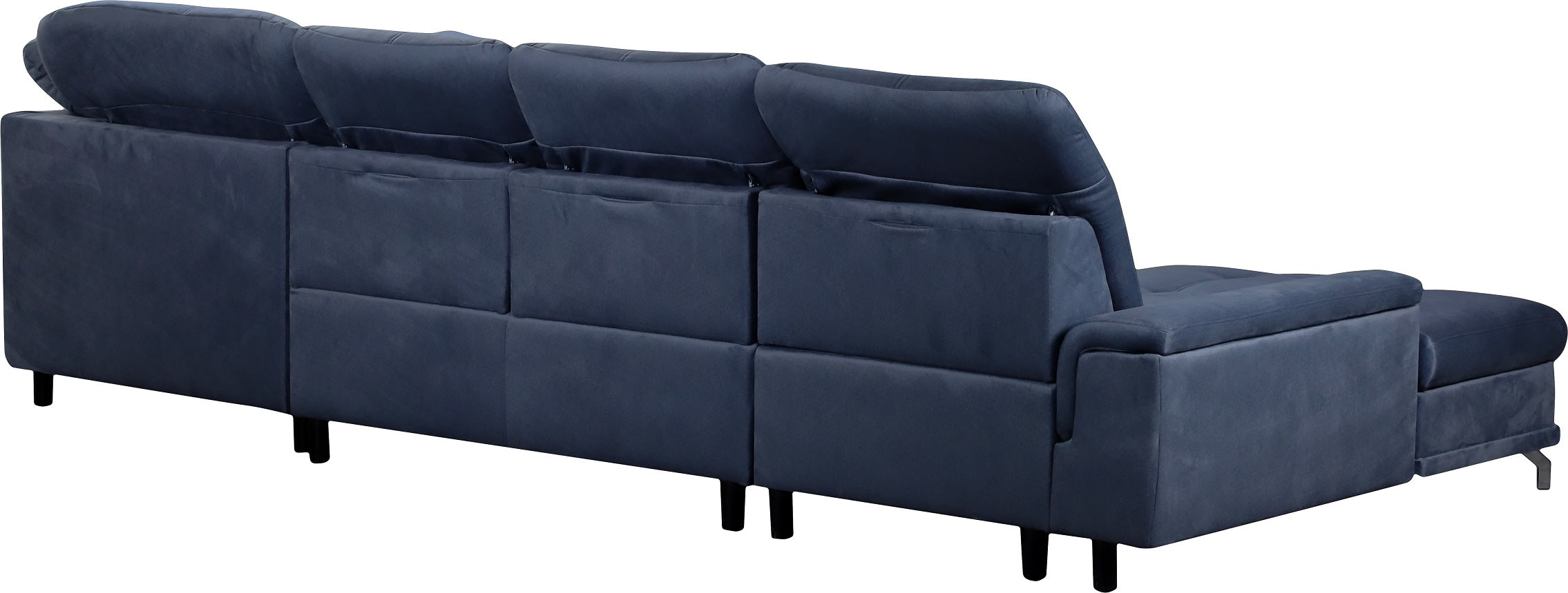 Vista trasera de sofá en forma de U modelo brita