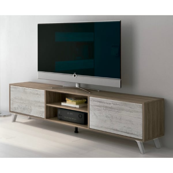 Moble TV modern amb potes altes inclinades, 180 cm – Soto
