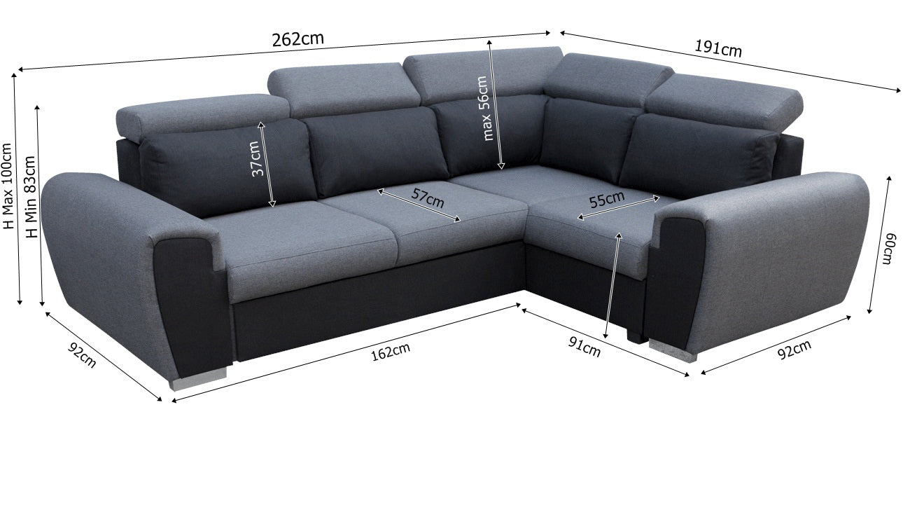 Medidas de sofá cama rinconera