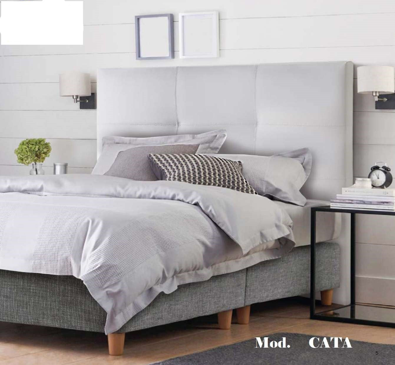 Cabecero económico para camas doble de hasta 160 cm - Rimini - Don Baraton:  tienda de sofás, colchones y muebles