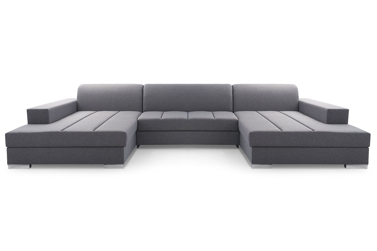 Vista de frente de sofá en forma de U modelo mistral
