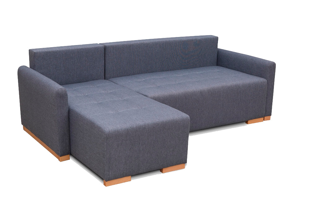 Sofá chaise longue con cama y arcón barato - X1