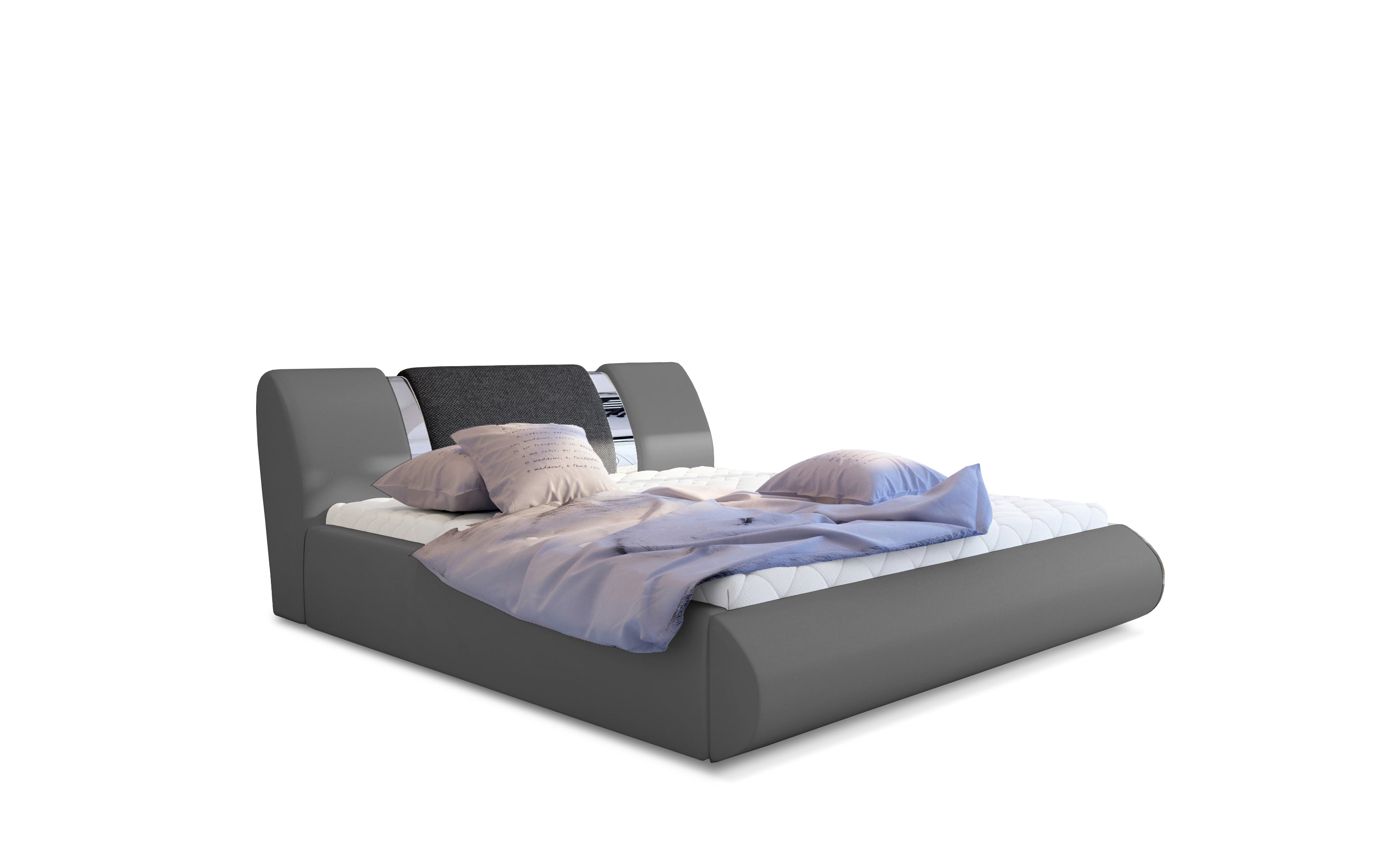 Upholstered Bed With Container-Flavio