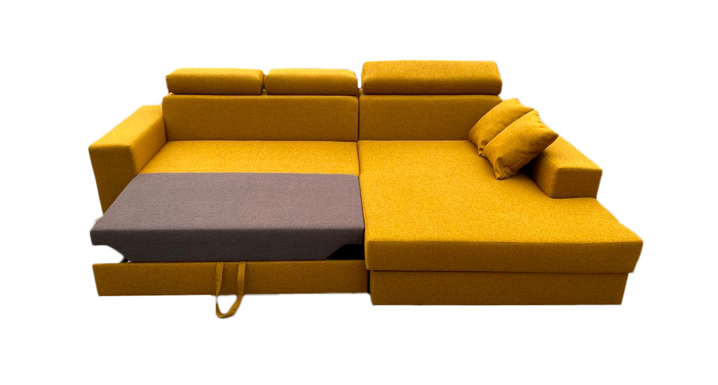 Sofà chaise longue llit amb reposacaps reclinables — MÈXIC DE LUX 