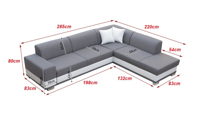Medidas para colocar sofá rinconera