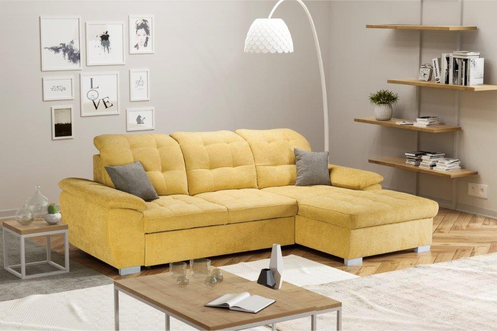 Sofa chaise longue llit, alt respatller amb reposacaps reclinables – OLIVIA 