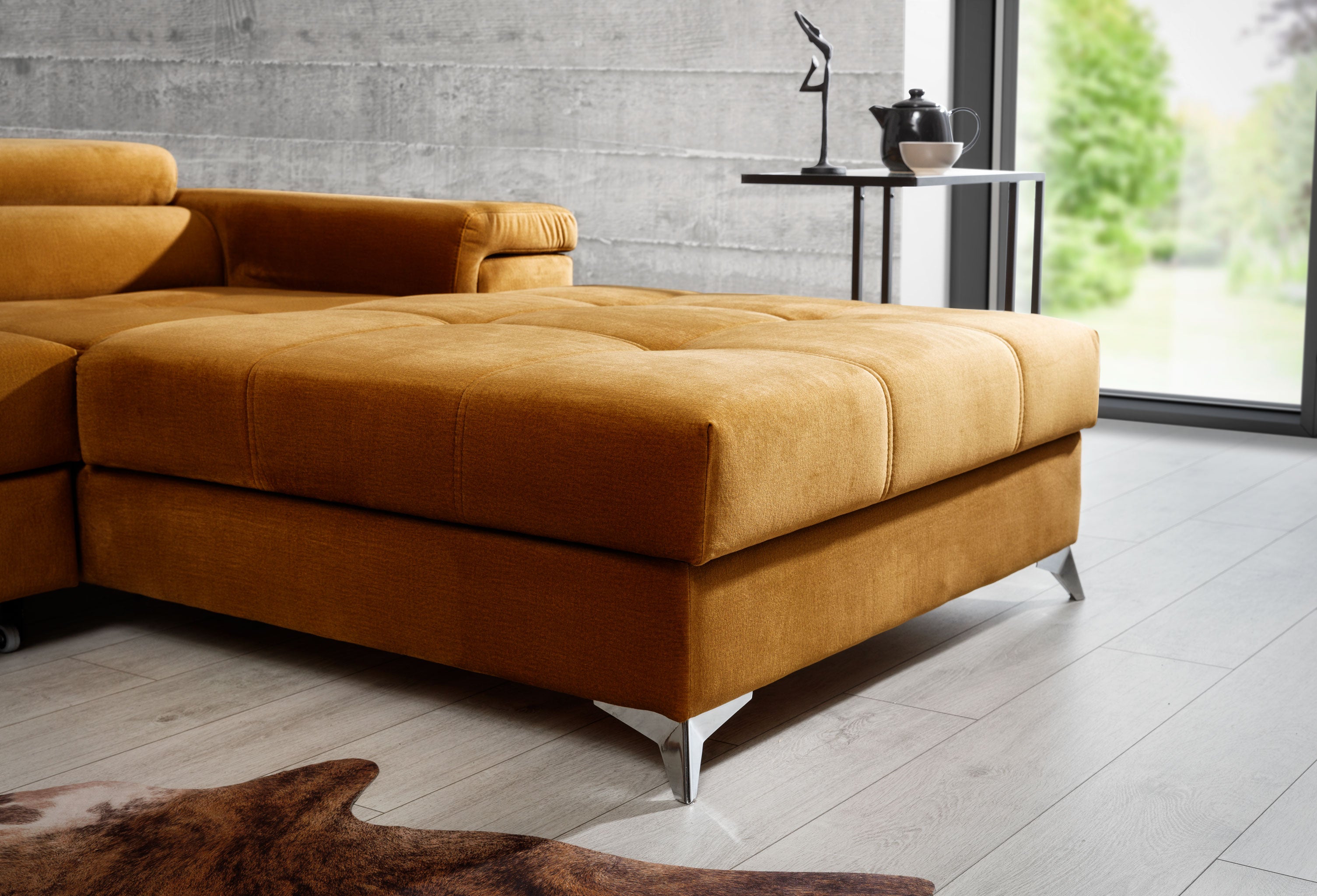 Canapé-lit d'angle avec rangement - Ricardo
