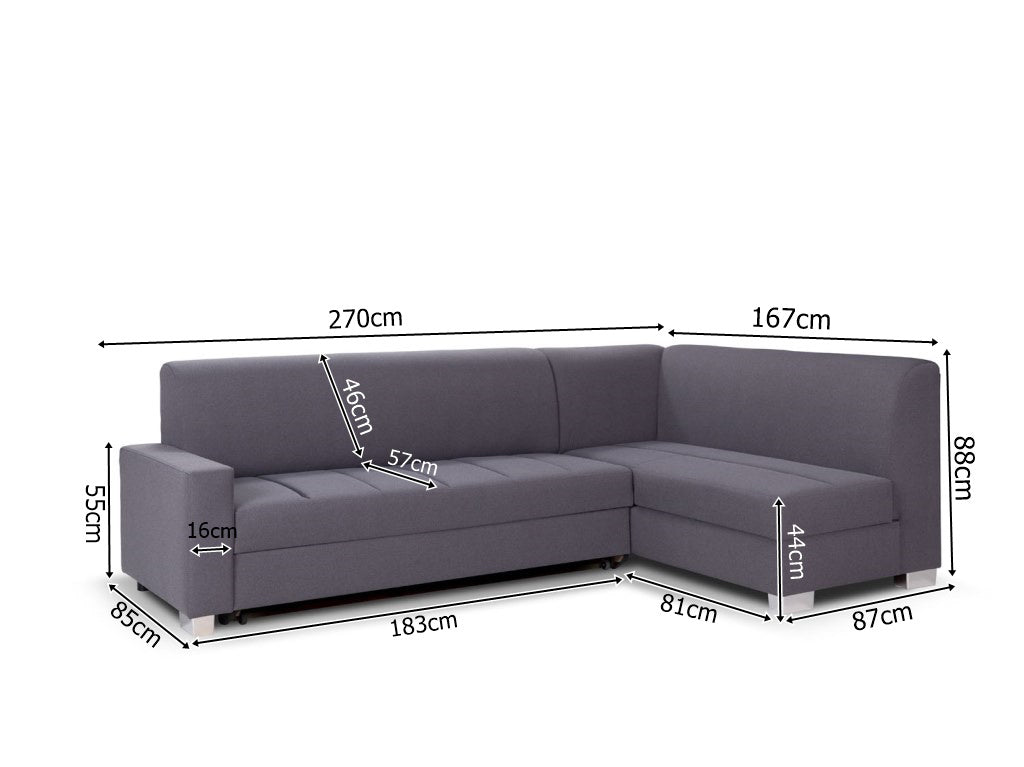 Medidas para sofá en L