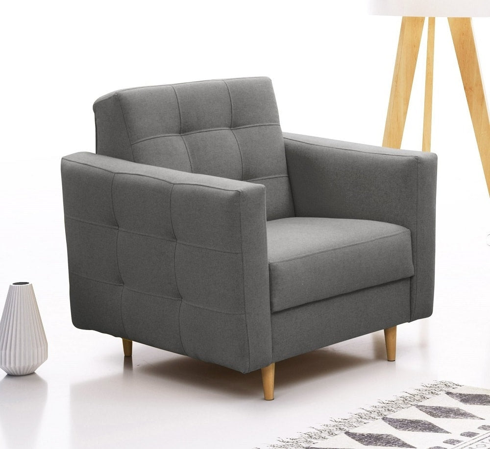Conjunto estilo escandinavo de un sofá cama y un sillón – LATIKA