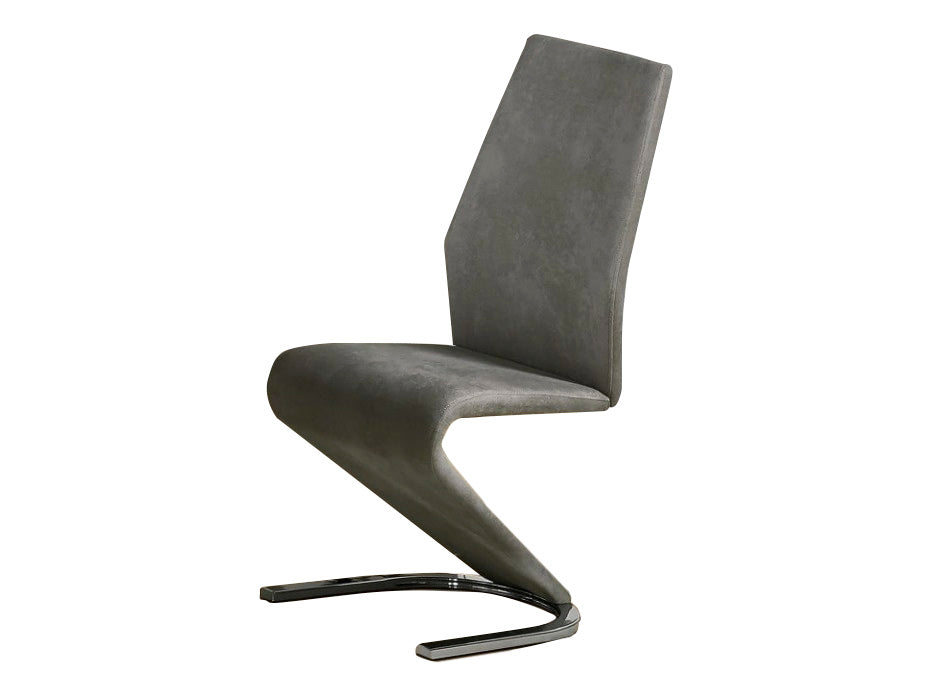 Cadira de disseny excepcional entapissada en tela grisa – Rin