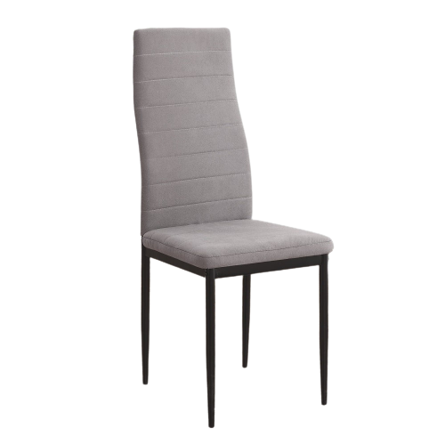 Cadeira estofada em tecido microfibra de algodão - Yuri 