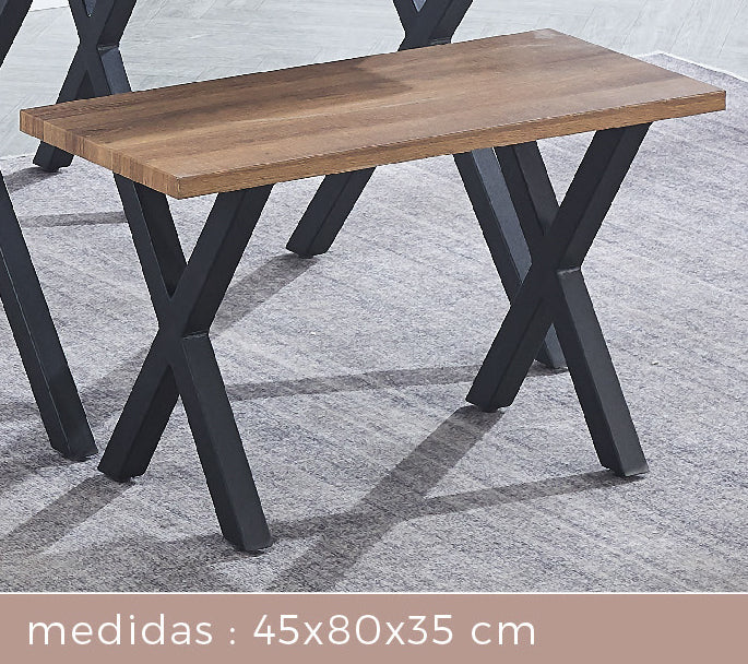 Conjunto mesa + 5 sillas + 1 taburete - VIDEL