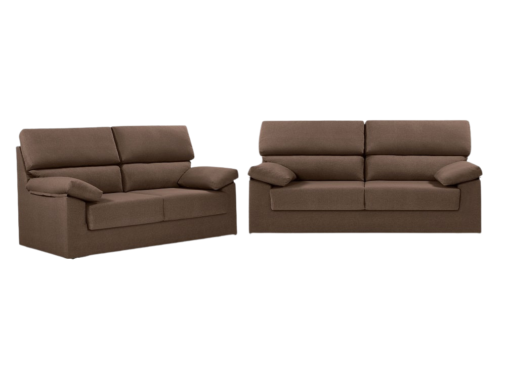 Conjunto de sofá 3+2 tecido sintético – BRUXELAS 