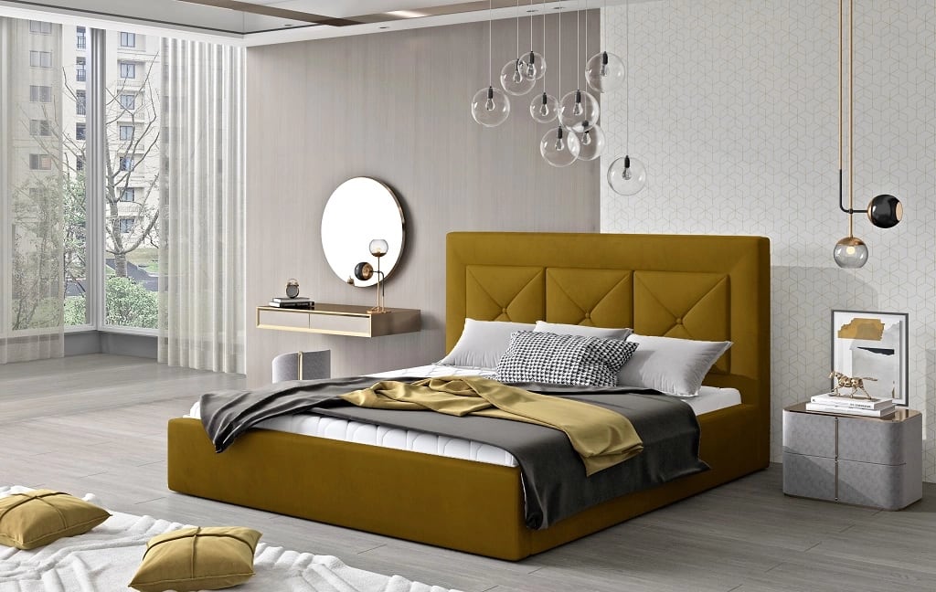 Modern Style Double Bed-Cloe