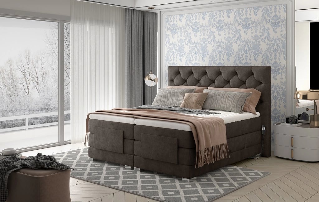 Continental Bed With Electric Regulation-Clover