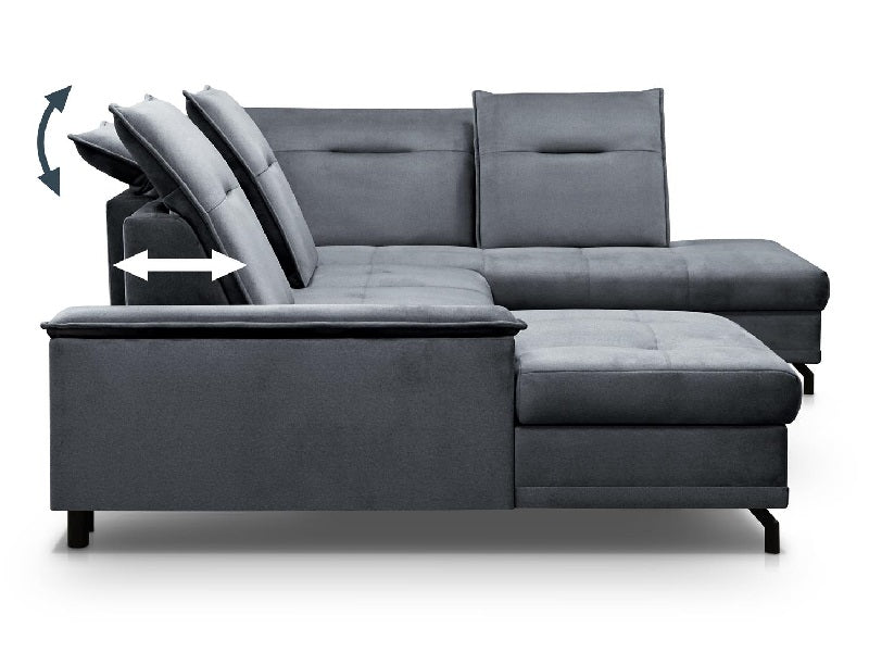 Asientos reclinables en el sofá en forma de U