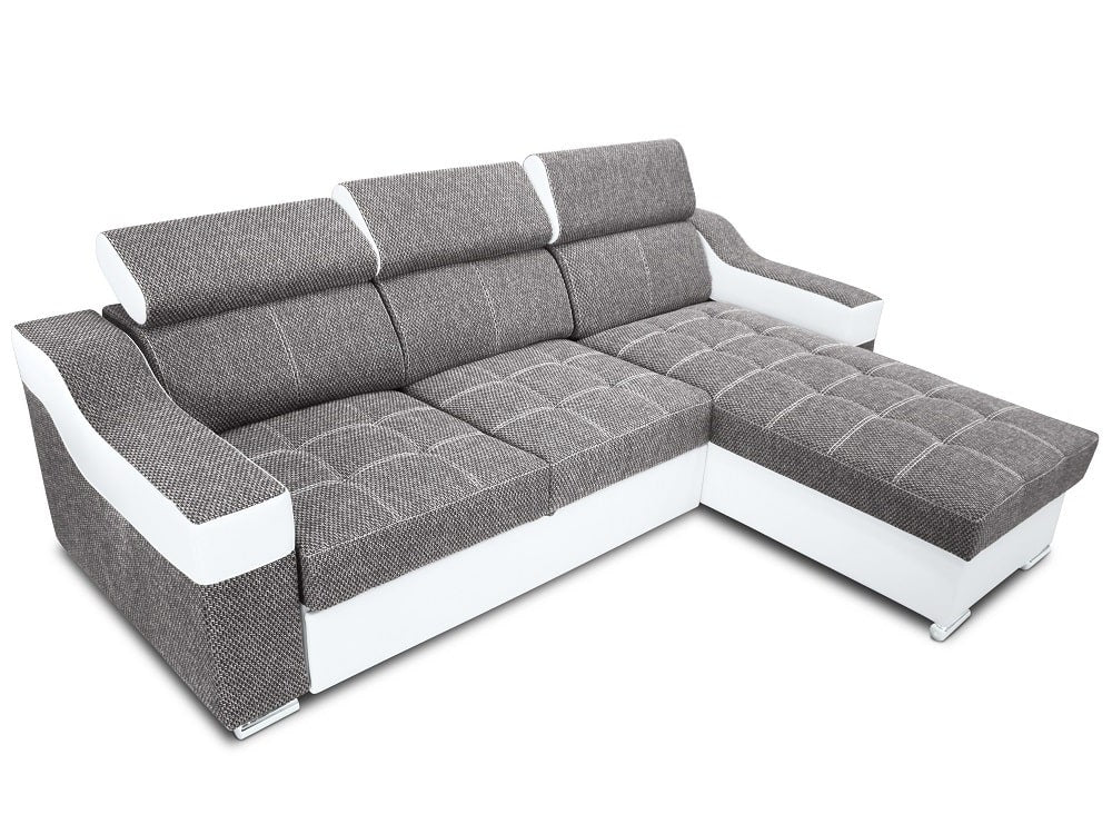 Sofá cama chaise longue com apoios de cabeça altos, peito - Max Confort