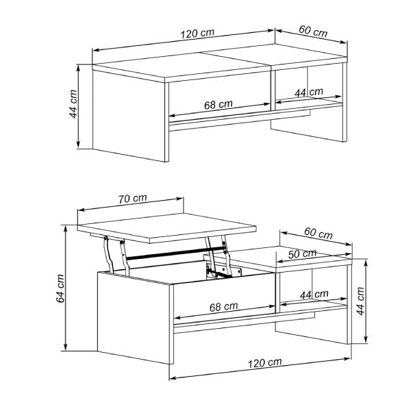 ELEVABLE CENTER TABLE-EUROPE